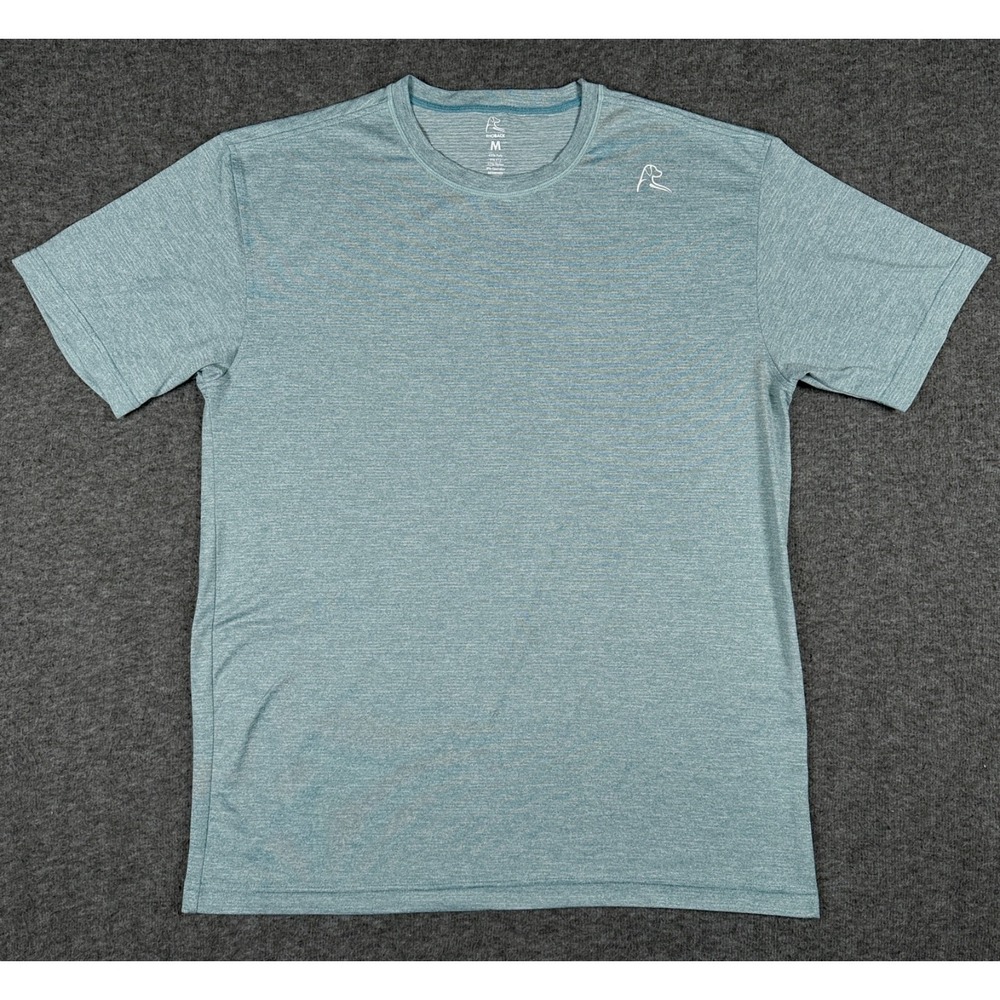 Rhoback Shirt Mens Medium Green Blitz Tech Tee Short Sleeve Performance Stretch